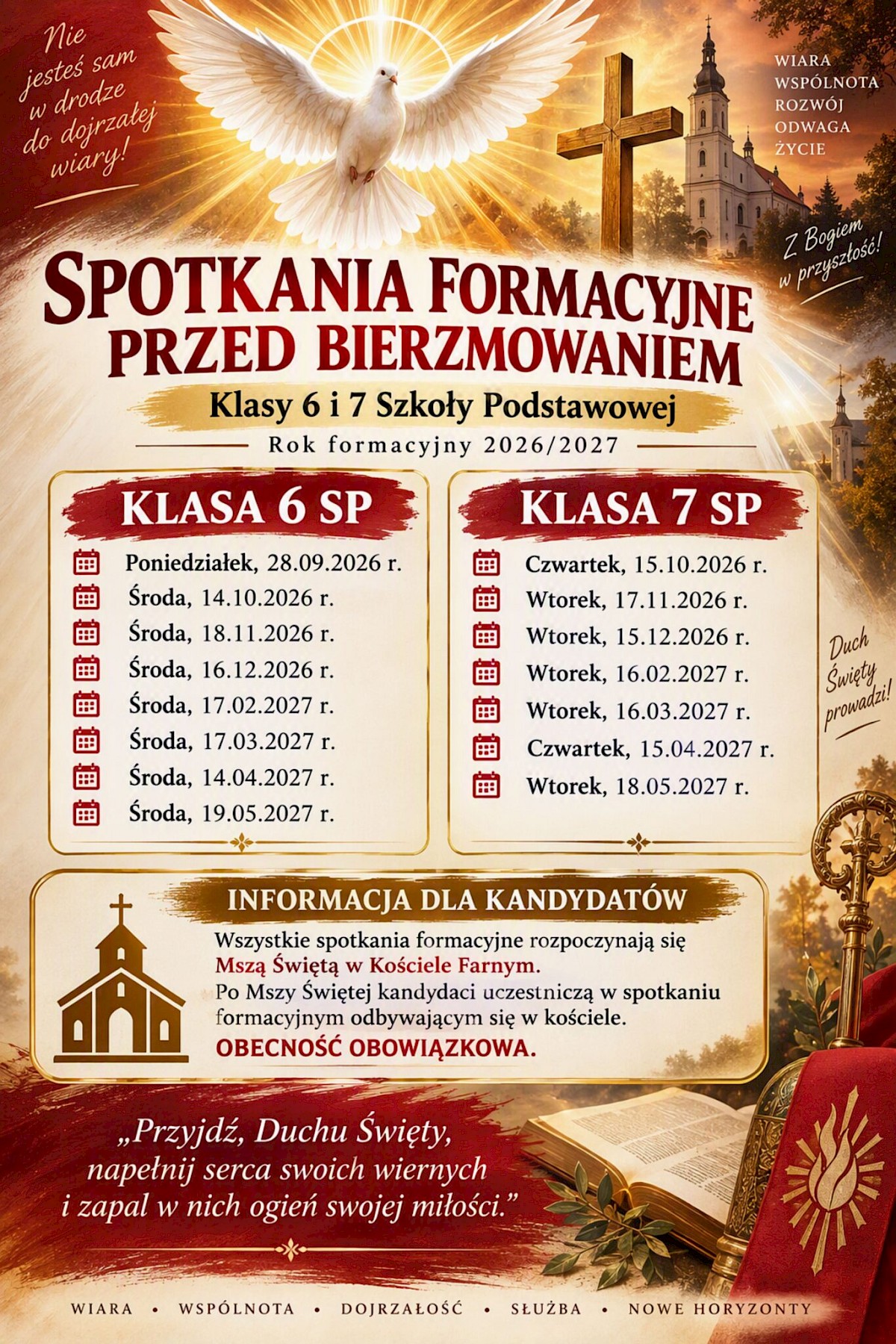 plakat bierzmowani