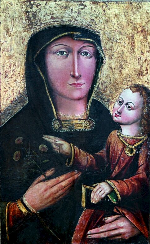 wizerunek Matki Bożej Pocieszenia 
obraz na desce - XVI w.